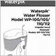 waterpik model wp-100 manual