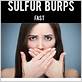 how to get rid of sulfur breath