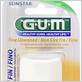 gum unwaxed fine dental floss 200 yards