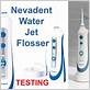 how to use nevadent water jet flosser