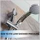 shower low pressure fix