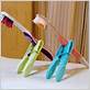 clothespin toothbrush holder