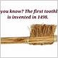 1st toothbrush invented