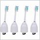 4-pack sonicare eseries compatible replacement electric toothbrush heads