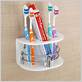 acrylic toothbrush and toothpaste holder