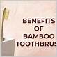 advantages of bamboo toothbrush