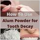 alum powder for gum disease