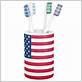 american flag toothbrush