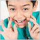 asian kid dental floss funny image