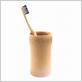 bamboo toothbrush cup