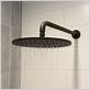 black shower head