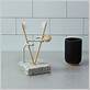 black stone toothbrush holder