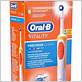 braun oral b vitality precision clean rechargeable electric toothbrush orange