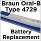 braun toothbrush battery replacement