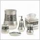 brushed nickel toothbrush holder set