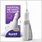 burst water flosser all lights flashing