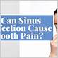 can a sinus infection be caused by gum disease