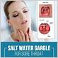 can gargling with salt water help gum disease