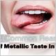 can gum disease cause metallic taste in mouth