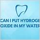 can i use hydrogen peroxide in my waterpik