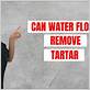 can water floss remove tartar