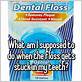 can water get stuck in teeth floss