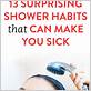 can you shower while sick