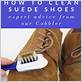 can you use a toothbrush to clean suede