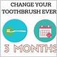 change toothbrush every 3 months