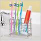 chrome toothbrush and toothpaste holder