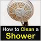 clean shower head hard water