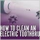 cleaning basd of electric toothbrush