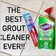 cleaning grout with bleach and toothbrush