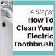 cleaning gunk from electric toothbrush
