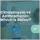 clindamycin vs azithromycin for gum disease