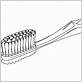 clipart toothbrush black and white