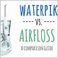 compare water pick and air floss