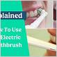 correct way to use electric toothbrush