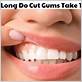 cut gum not healing