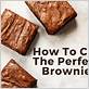 cutting brownies with dental floss