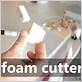 cutting styrofoam with dental floss