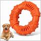 dental chew dog toy orange