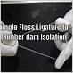 dental floss ligature