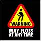 dental floss warning
