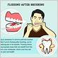 dental health routine floss before or after brushing