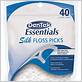 dentek silky floss picks