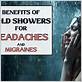 do cold showers help migraines