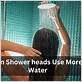 do rain shower heads use more water