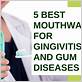 does garglin with moth wash help prevent gum disease