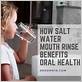 does salt water rinse help with gum disease